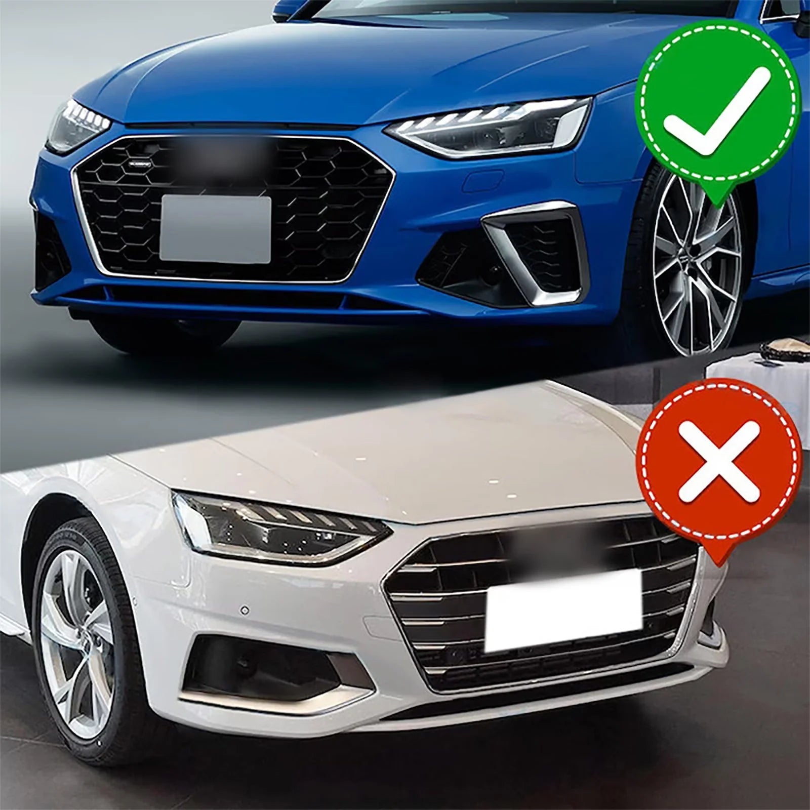MMO Front Lip For 2020-2024 Audi A4 S4 Lower Bumper Splitter