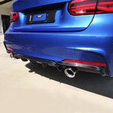MMO For 2012-2018 BMW 3 Series F30 M Sport Rear Diffuser Lower Bumper Diffuser Rear Lip