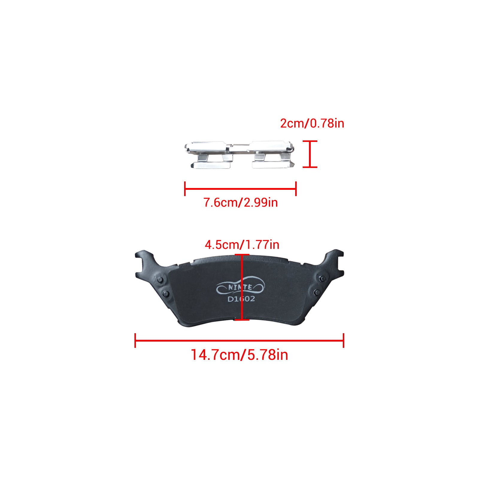 MMOMOTORSPORT Front & Rear Ceramic Brake Pads for Ford F-150 F150 2012-2020