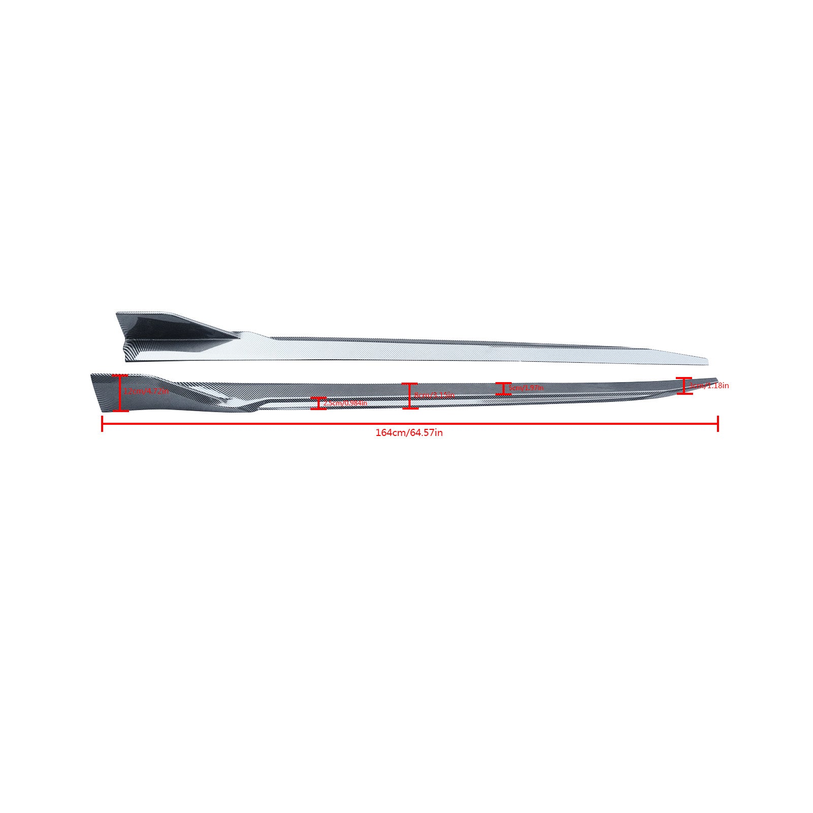 For 2021-2024 BMW 4 Series G22 G23 G26 Side Skirts 3D Racing Style ABS