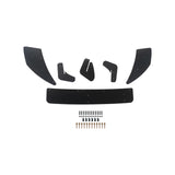 VW Golf 7 R MK7 Rear Diffuser and Rear Side Splitters 2013-2016 Spoiler Body Kit Gloss Black