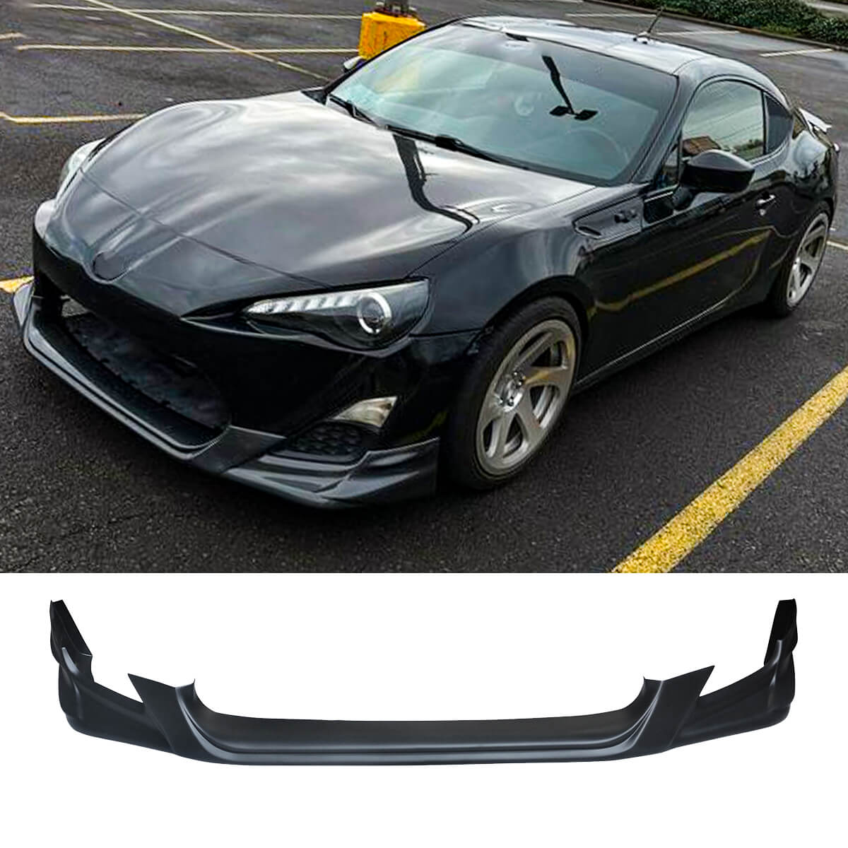 Front Lip For Toyota GT86 Scion FRS 12 13 14 15 16 RS Style Front Bumper Lip Splitter Matte Black