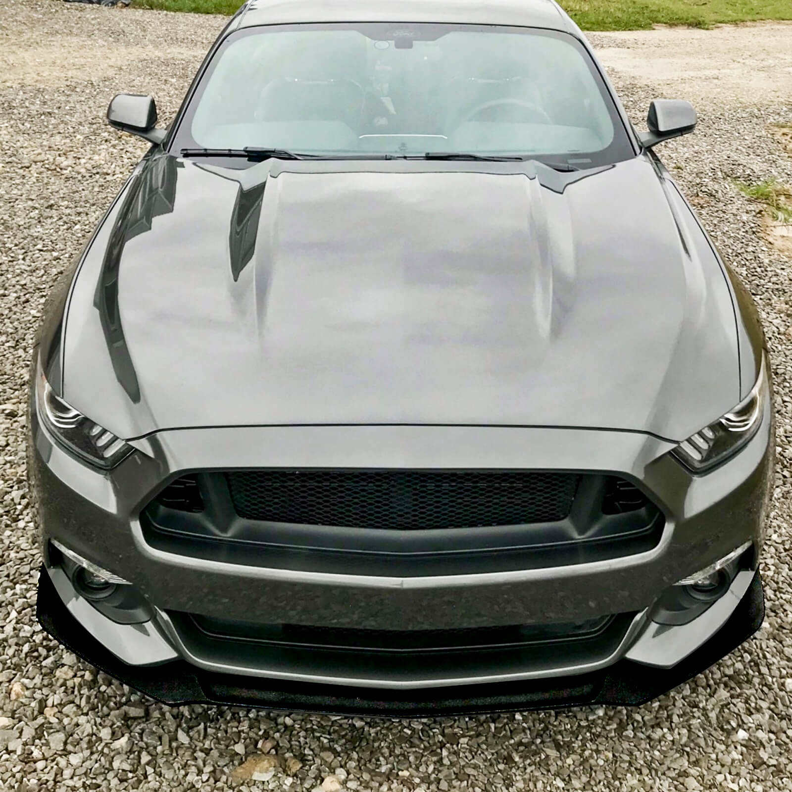 Front Lip For Ford Mustang Coupe 2015-2017 Performance Style 1 Piece Front Bumper Lip Splitter
