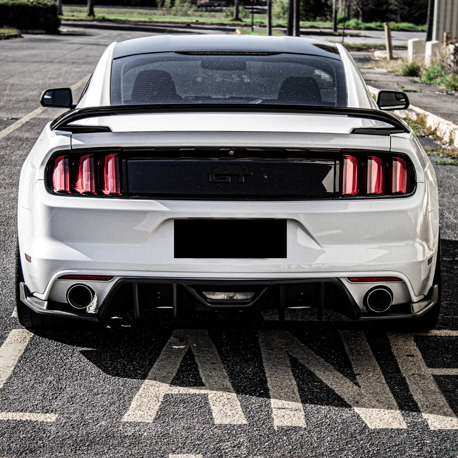 Rear Diffuser For 15-17 Ford Mustang HN Style Rear Bumper Lip