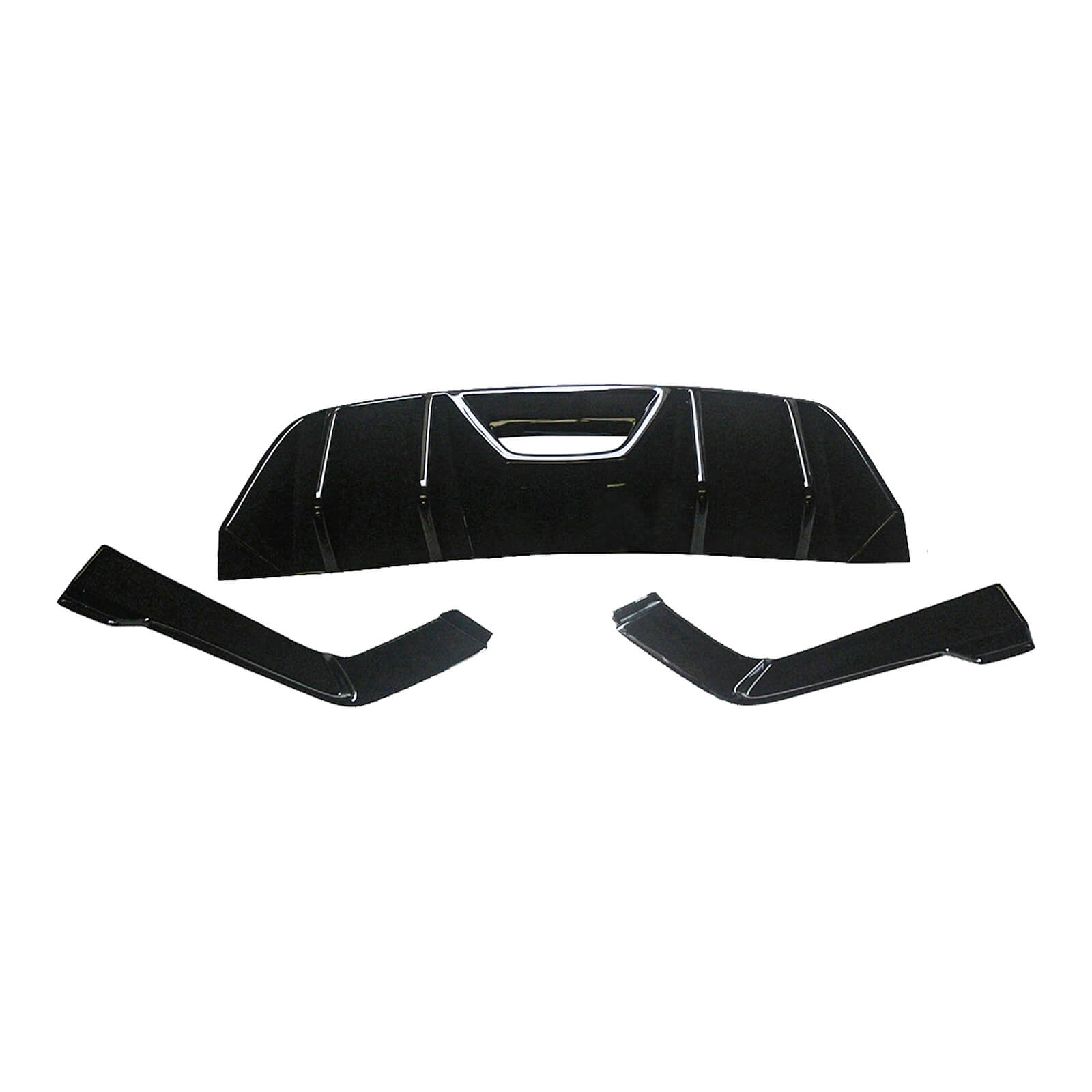 Rear Diffuser For 15-17 Ford Mustang HN Style Rear Bumper Lip Gloss Black