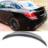 Rear Spoiler 2015 2016 2017 2018 2019 2020 2021 Benz W205 4Dr Sedan C-Class & AMG C43 C63 C450 PSM Style Trunk Wing Carbon Fibre Look