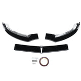 Front Splitter for 2015-2018 Mercedes-Benz C Class W205 Sport AMG-Line Front Bumper Lip Gloss Black