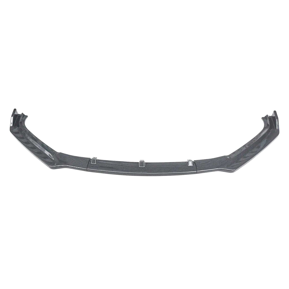 For 17-19 Audi A4 S-Line S4 B9 Front Lip Splitter 3 Pieces ABS Carbon Fiber Look