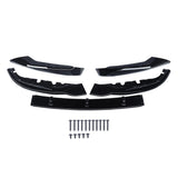 Front Lip For 2017-2020 BMW 5 Series G30 M-Sport Front Bumper Splitter Gloss Black