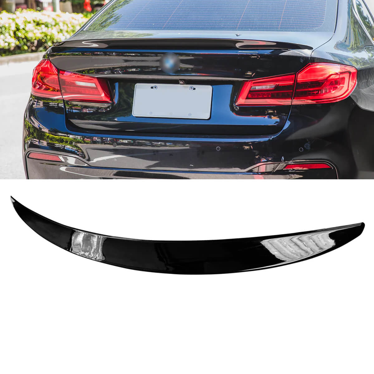 For 2017-2023 BMW 5 Series G30 F90 M5 Rear Spoiler Gloss Black
