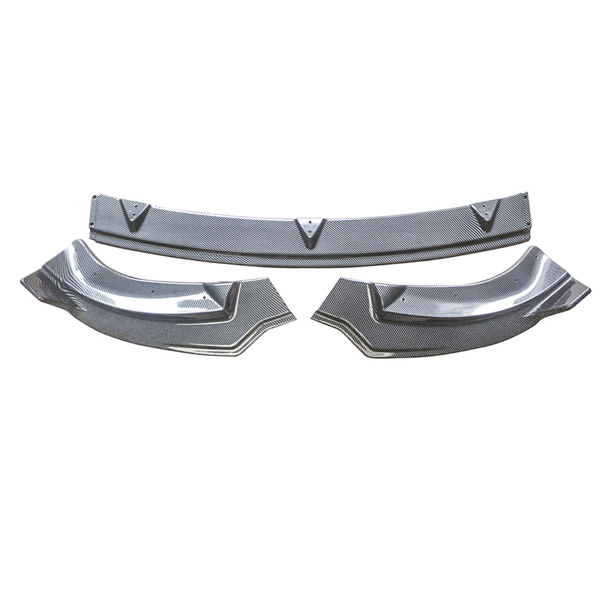 Front Bumper Lip For 2020-2024 Tesla Model Y Front Lower Chin Splitter Carbon Fibre Look Carbon Fibre Look
