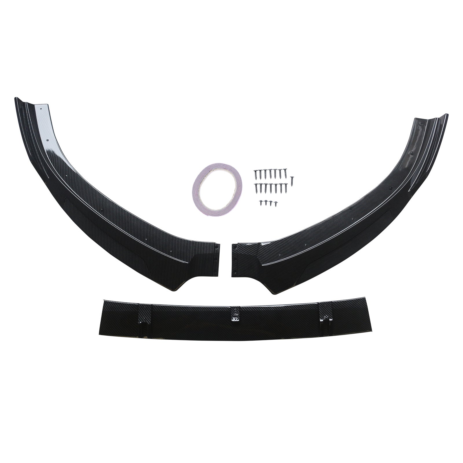 Front Bumper Lip For 2014-2016 Audi S3 A3 S Line Spoiler Splitter Carbon Fibre Look