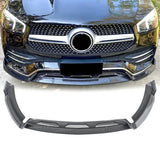 Front Lip For 20-23 Mercedes-Benz GLE53 AMG GLE350 Class Front Bumper Splitter Carbon Fibre Look