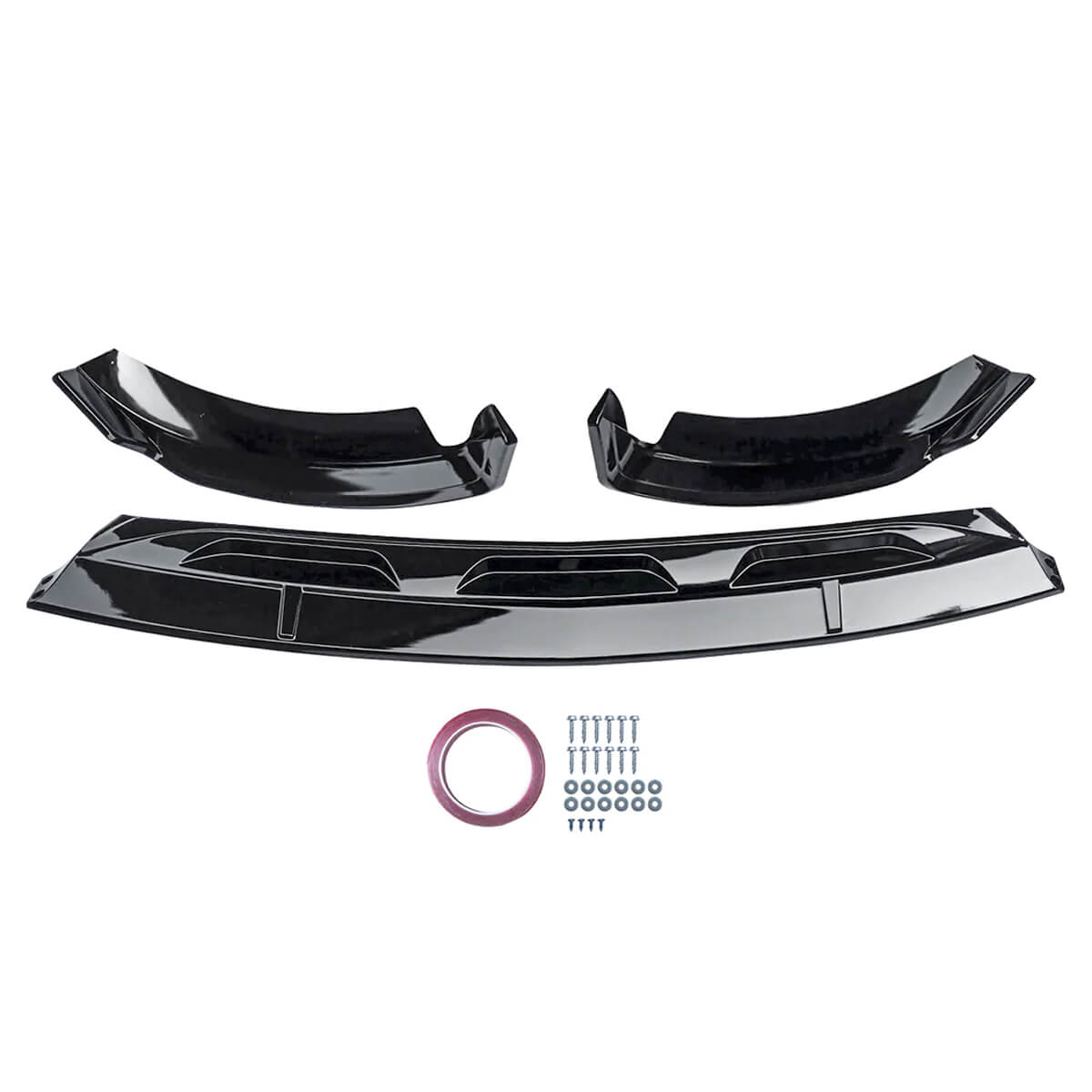 Front Lip For 20-23 Mercedes-Benz GLE53 AMG GLE350 Class Front Bumper Splitter Gloss Black