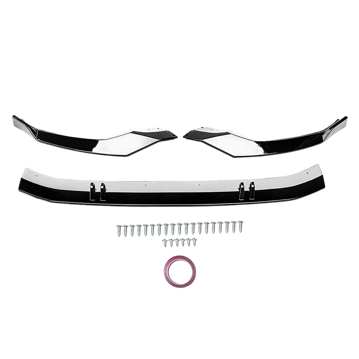 For 2022-2024 8Y Gen. Audi A3 S-Line S3 Sedan Front Lip Lower Bumper Splitter Gloss Black
