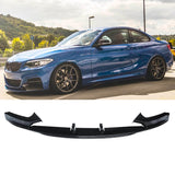 Front Lip For 14 15 16 17 18 19 20 21 BMW 2 Series F22 F23 M Sport Front Bumper Lip Splitters Gloss Black