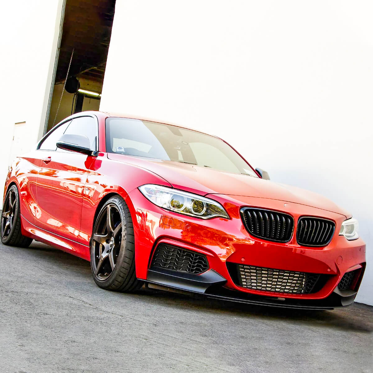 Front Lip For 14 15 16 17 18 19 20 21 BMW 2 Series F22 F23 M Sport Front Bumper Lip Splitters Matte Black