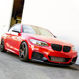 Front Lip For 14 15 16 17 18 19 20 21 BMW 2 Series F22 F23 M Sport Front Bumper Lip Splitters Matte Black