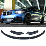 Front Lip For 2014-2021 BMW 2 Series F22 F23 M Sport Front Bumper Lower Splitter Matte Black