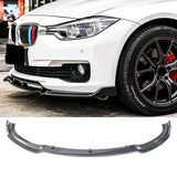 For BMW 3-Series F30 F31 Base Non M-Sport Front Lip Splitter Carbon Fiber Look