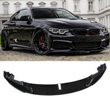 For 2014-2020 BMW 4 Series F32 F33 F36 M Sport Front Bumper Lip Gloss Black ABS