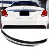 Rear Spoiler 2015 2016 2017 2018 2019 2020 2021 Benz W205 4Dr Sedan C-Class & AMG C43 C63 C450 PSM Style Trunk Wing Gloss Black