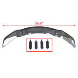 For Sedan Coupe Vehicles Universal Racing Wing Spoiler Carbon Fiber Look