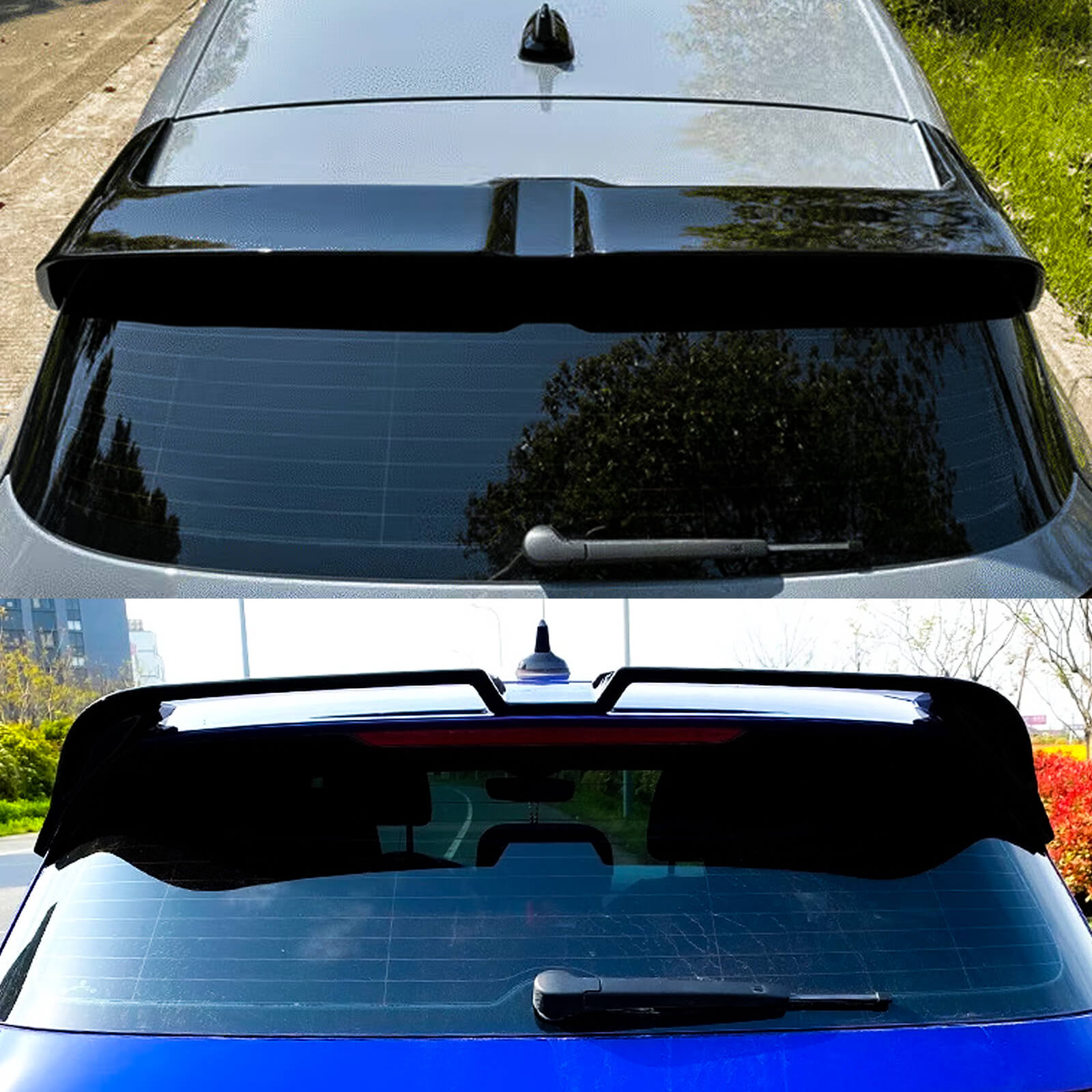 Rear Spoiler fof VW Golf 8 MK8 R GTD GTI Oettinger Style 2020-2023 Roof Spoiler Gloss Black
