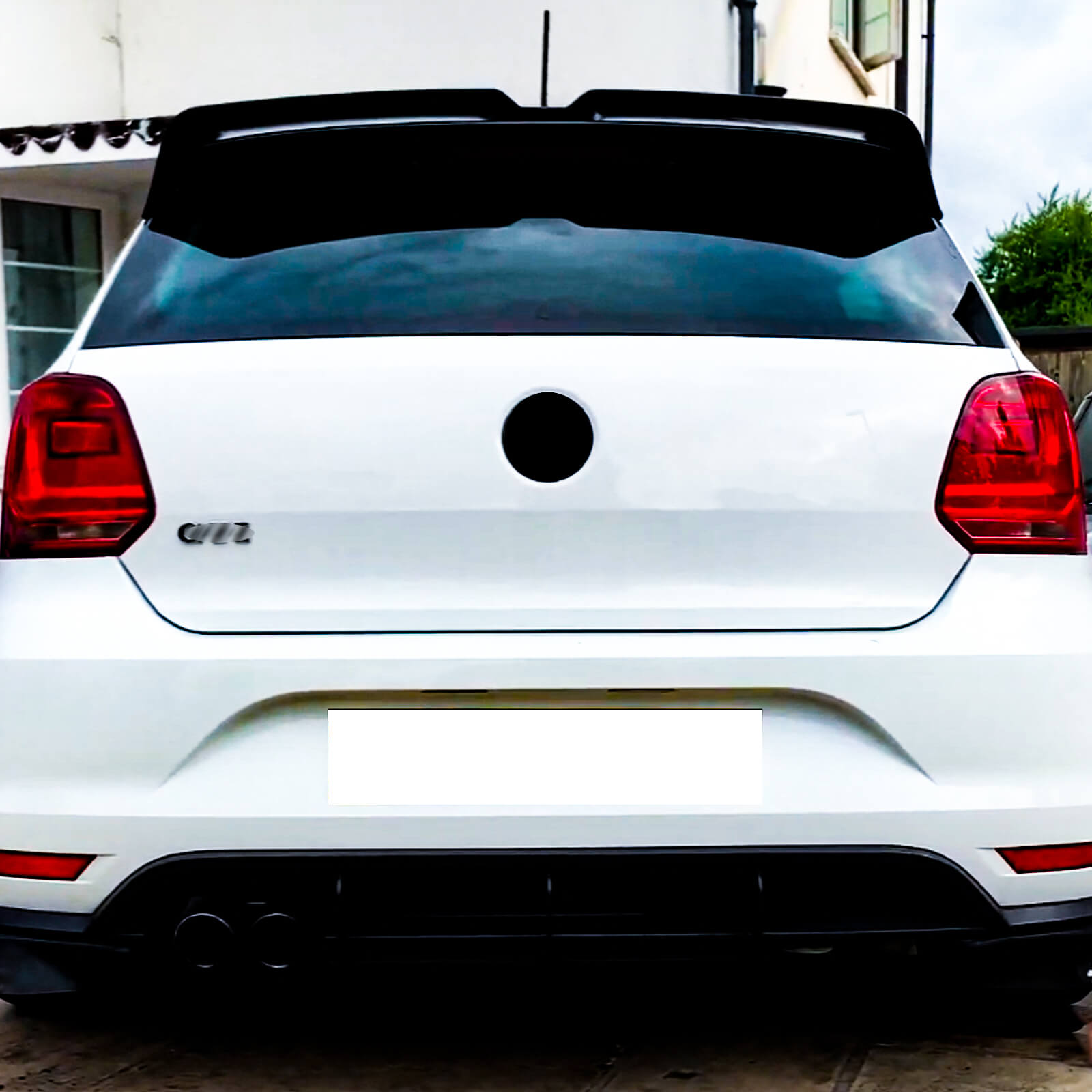 For VW Polo MK5 6R 6C GTI R Oettinger Style Rear Boot Spoiler Lip 09-18 Gloss Black