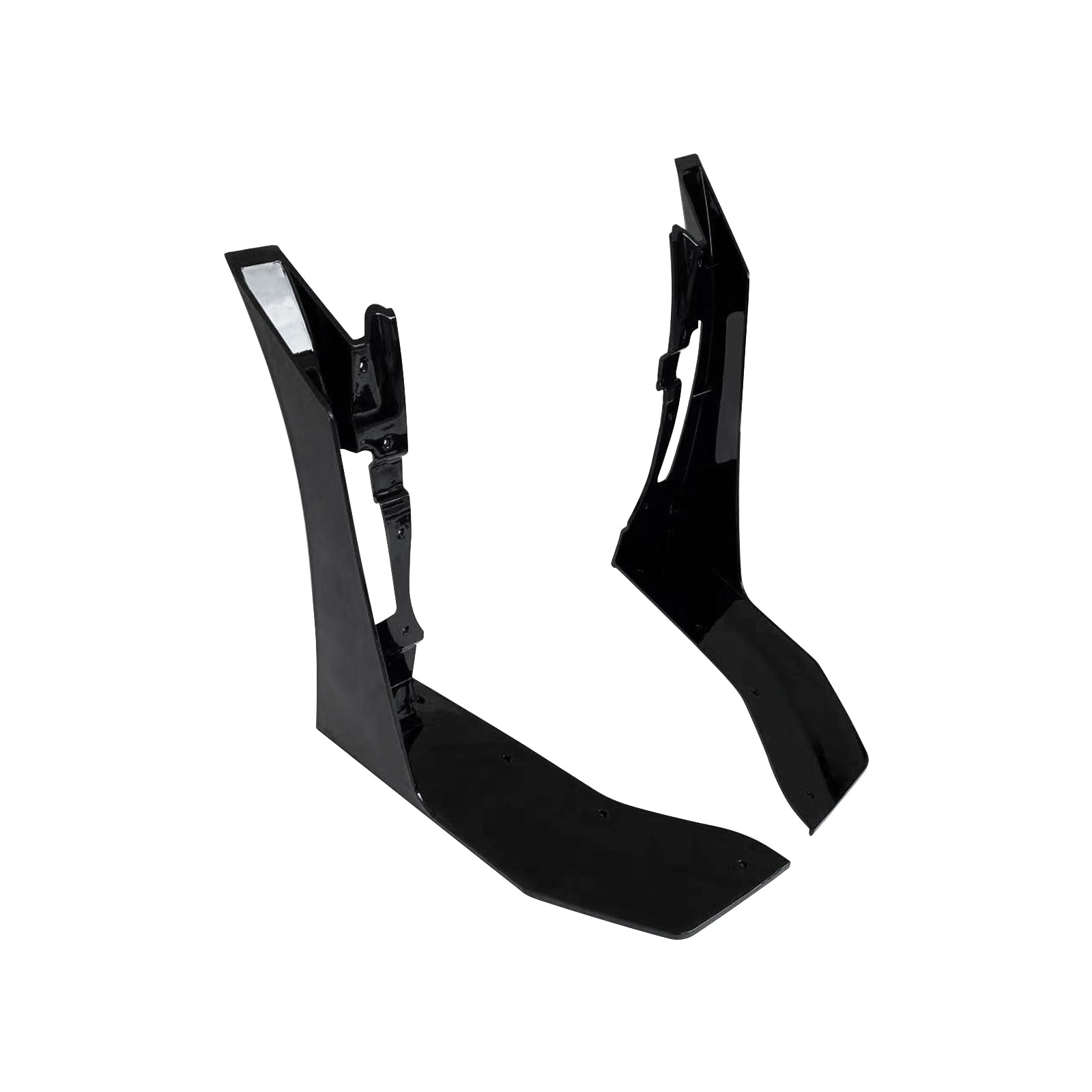 Front Lip For 2015-2017 Ford Mustang Front Bumper Lip Splitters Gloss Black