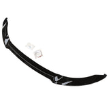 For BMW F80 M3 F82 F83 M4 2015-2020 1 Piece Style Front Bumper Lip Splitters Gloss Black
