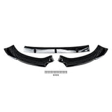For 17-20 Audi A3 S Line S3 8V Front Splitter Gloss Black