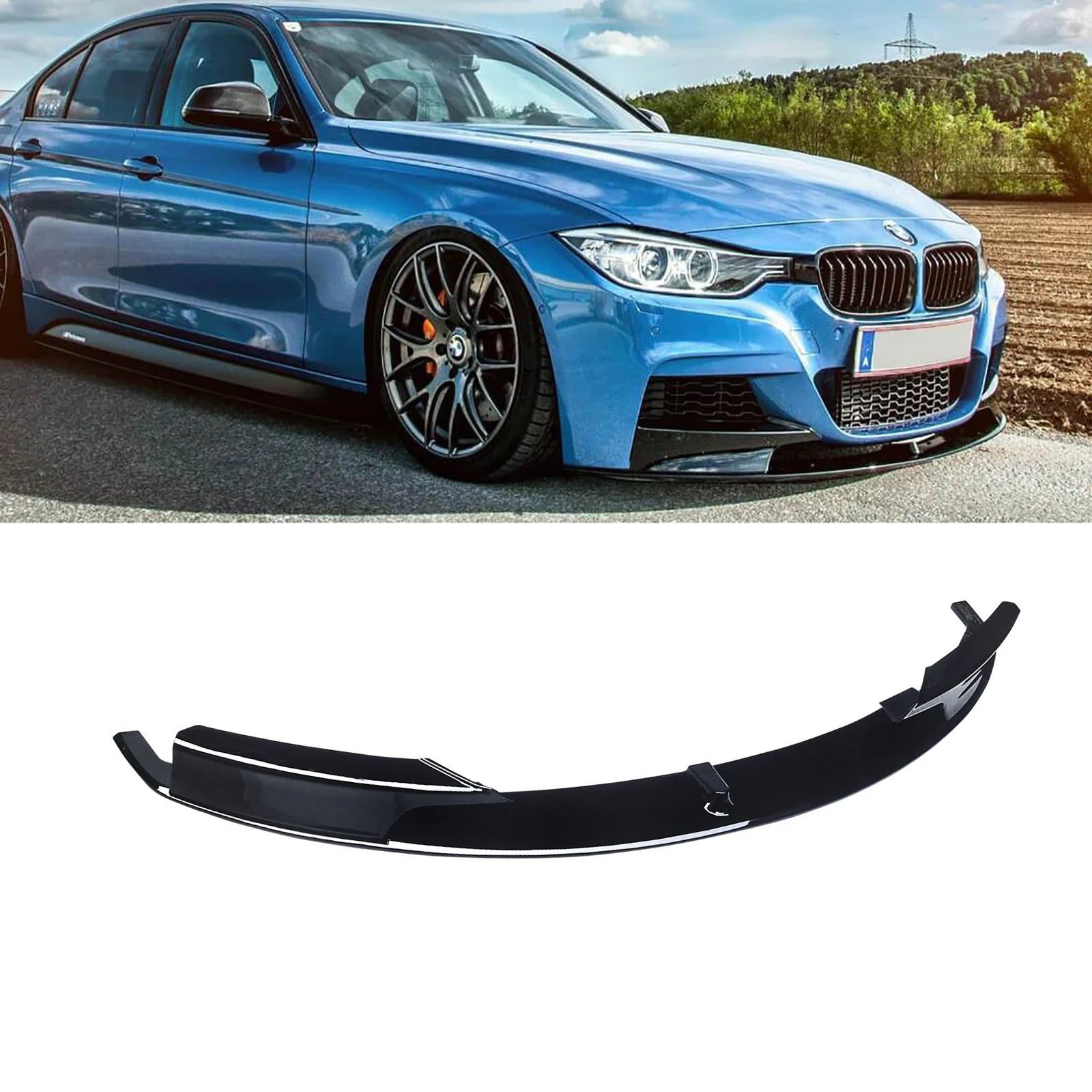 Für 2012-2018 BMW F30 3er M Tech Frontstoßstange Lippe Frontsplitter