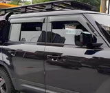 Für 2020-2024 Land Rover Defender 90 110 130 Windabweiser-Set vorne & hinten, 4-teilig, ohne Bohren, passt