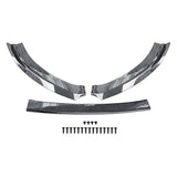 For 17-19 Audi A3 8V Saloon Sedan NON S-LINE Front Splitter Carbon Fiber Look