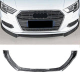 Front Lip for 2017-2019 Audi A3 Base Front Bumper Splitter Carbon Fibre Look