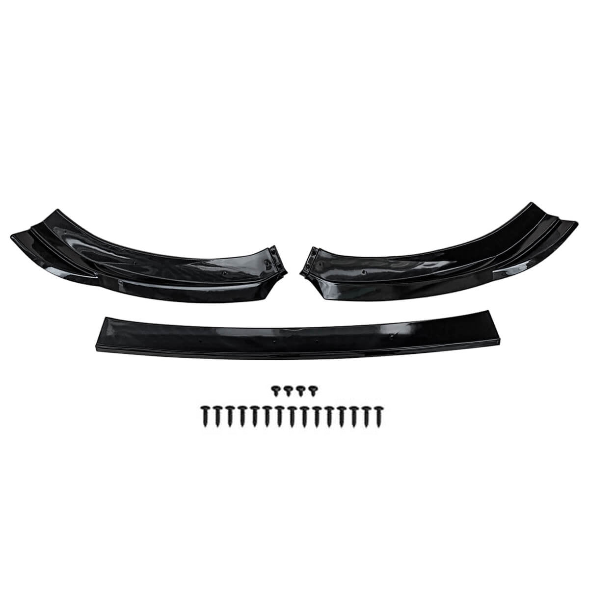 Front Lip for 2017-2019 Audi A3 Base Front Bumper Splitter Gloss Black