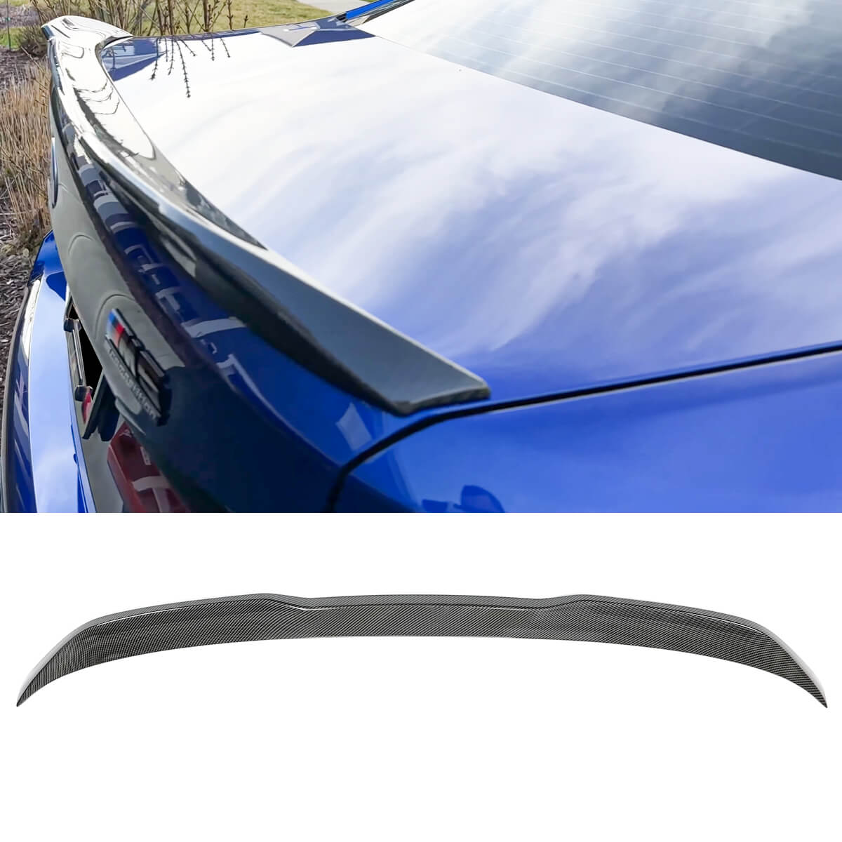 For 2017-2023 BMW 5 Series G30 F90 M5 Rear Spoiler CS Style Carbon Fiber look