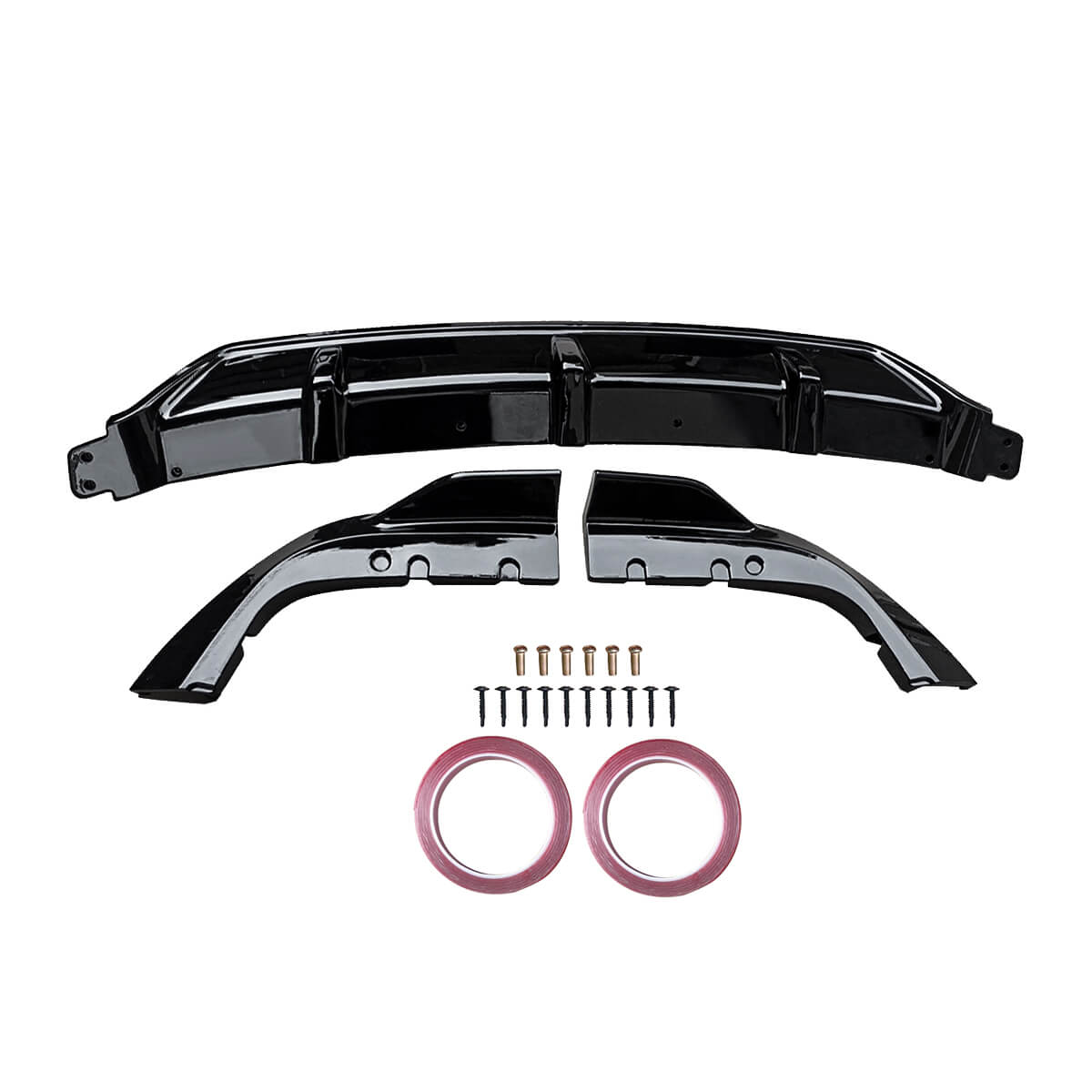 For 2019-2023 BMW X5 G05 M-Sport Rear Diffuser Gloss Black