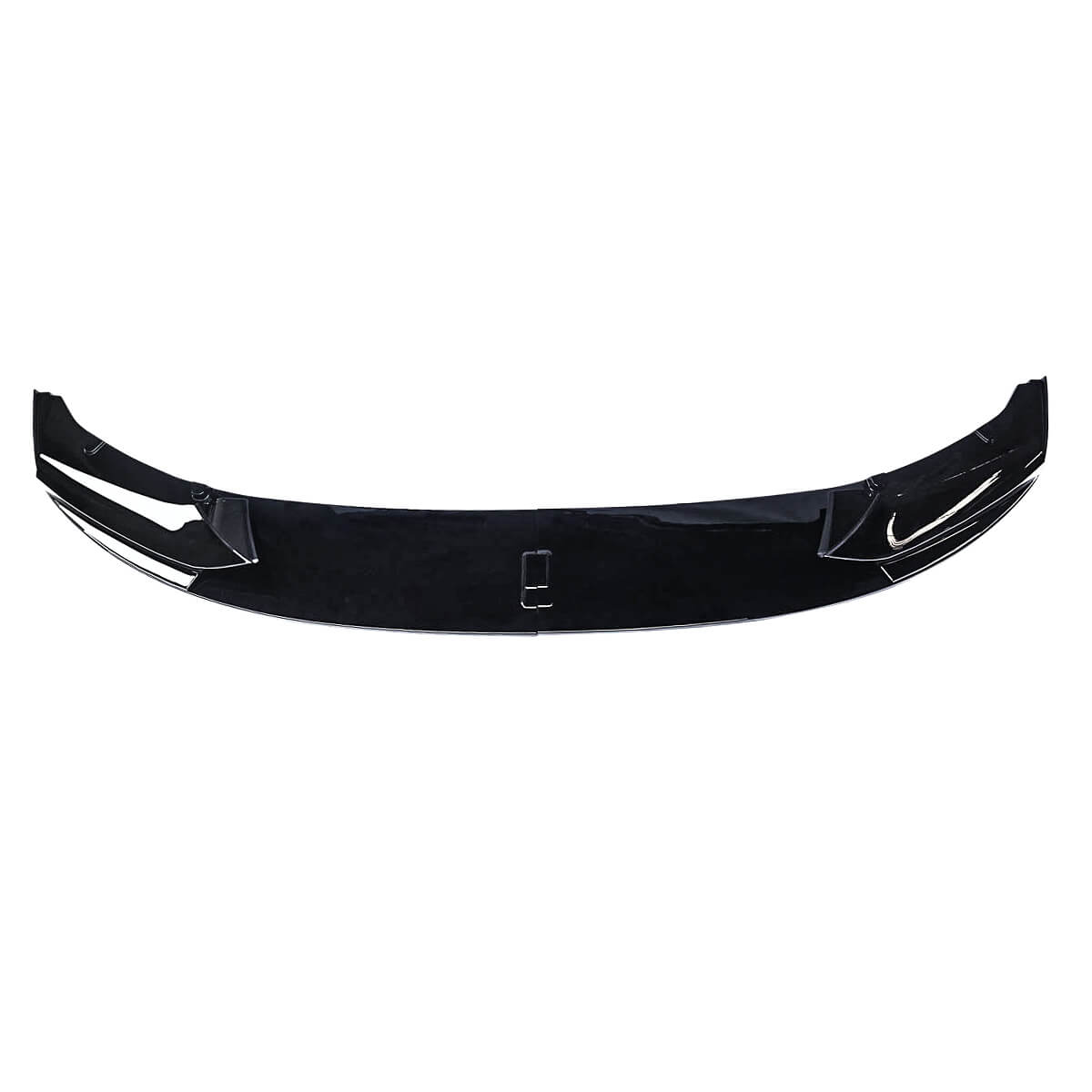 For 11-16 BMW 5 Series F10 M Sport Front Lip 2 Pieces Gloss Black Style