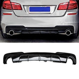 Rear Diffuser For 2011-2017 BMW 5-Series F10 F11 535d 535i M Sport Rear Bumper Lip Gloss Black
