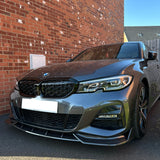 For 2019-2023 BMW 3 Series G20 G28 M Sport Front Bumper Lip Splitter Carbon Fibre Look
