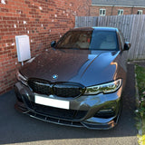 For 2019-2023 BMW 3 Series G20 G28 M Sport Front Bumper Lip Splitter Carbon Fibre Look