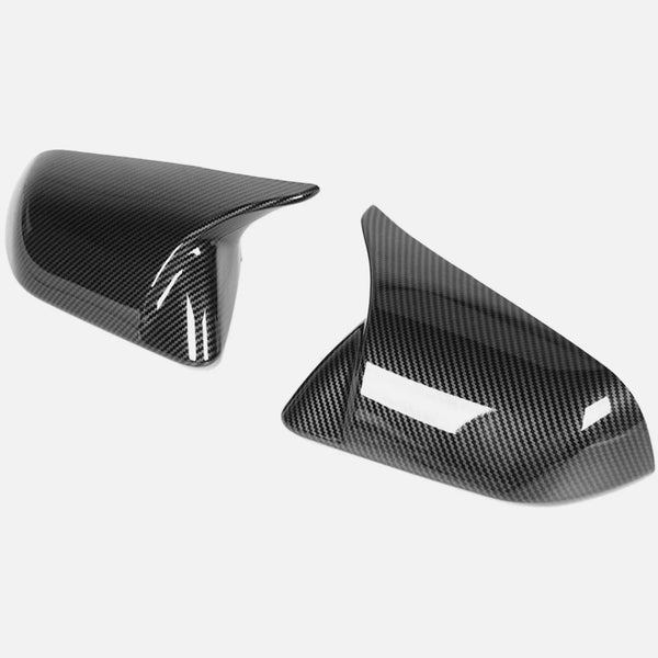 Pair Of Gloss Black M-Style Side Mirror Covers – W/ LED Light – Fits 2024-25 Ford Mustang