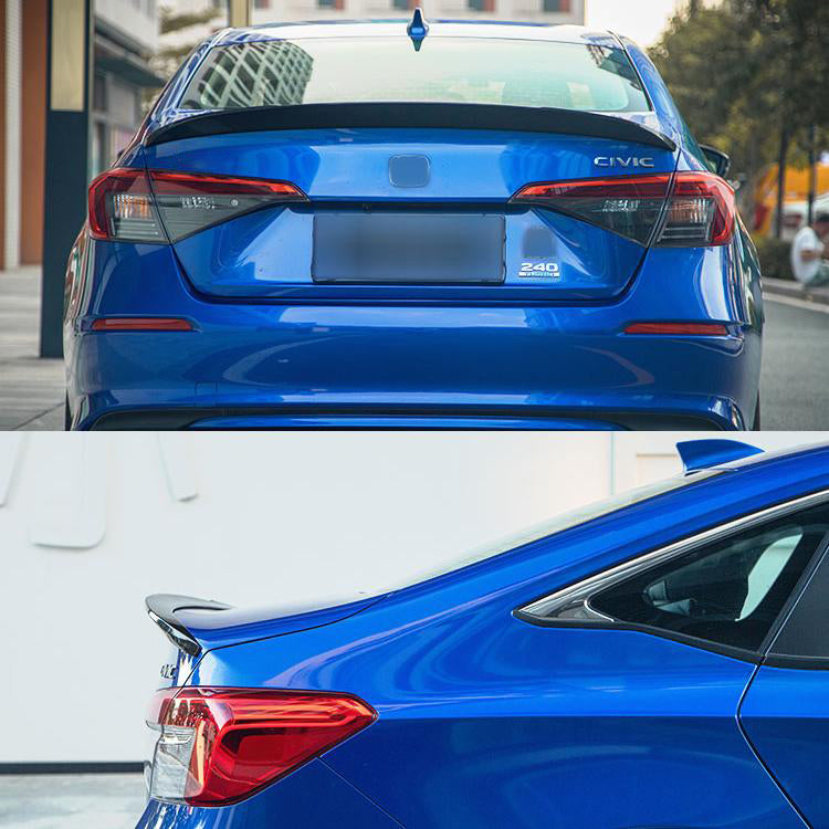 MMOMOTORSPORT Rear Spoiler For 2022 2023 2024 Honda Civic 11th Sedan OEM Style Trunk Wing