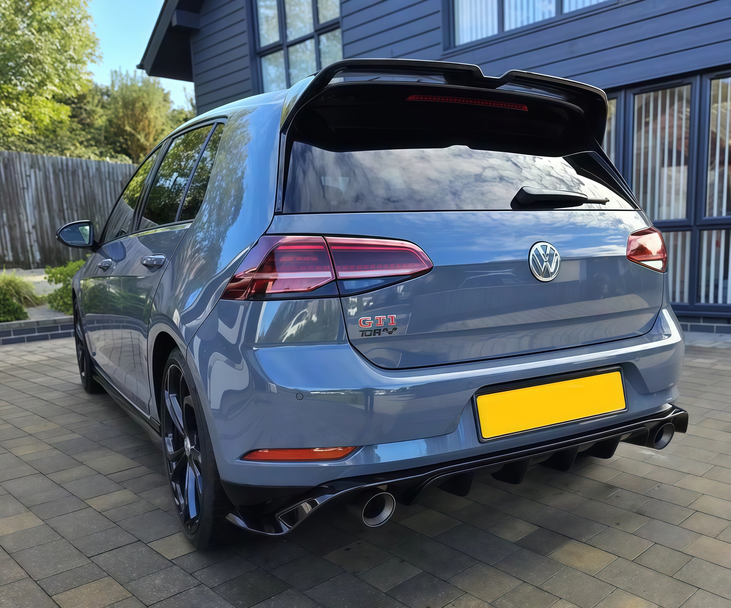 Boot Spoiler For VW Golf R GTD GTE GTI MK7 MK7.5 2013-2020 Oettinger Style Roof Spoiler Gloss Black