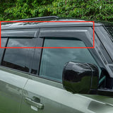 Für 2020-2024 Land Rover Defender 90 110 130 Windabweiser-Set vorne & hinten, 4-teilig, ohne Bohren, passt