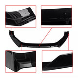 Front Bumper Lip Splitter For VW Golf MK7 MK7.5 R GTD GTI TSI TDI 2013-2020 Gloss Black