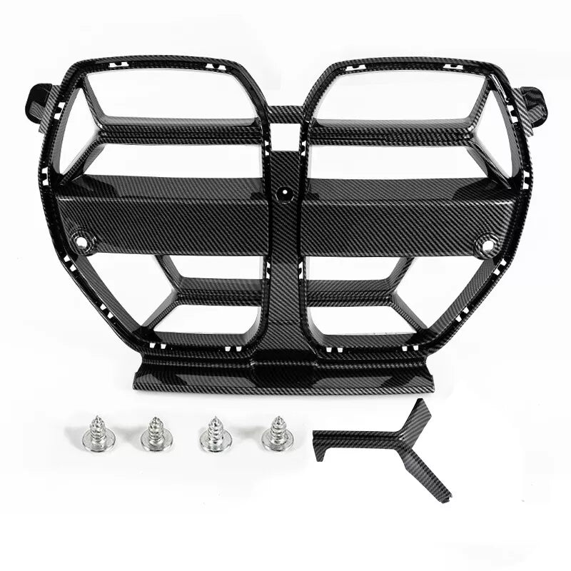 FOR BMW M3 G80 M4 G82 G83 2021 2022 2023 2024 2025 FRONT BUMPER GRILL GRILLE CSL STYLE CARBON FIBRE LOOK