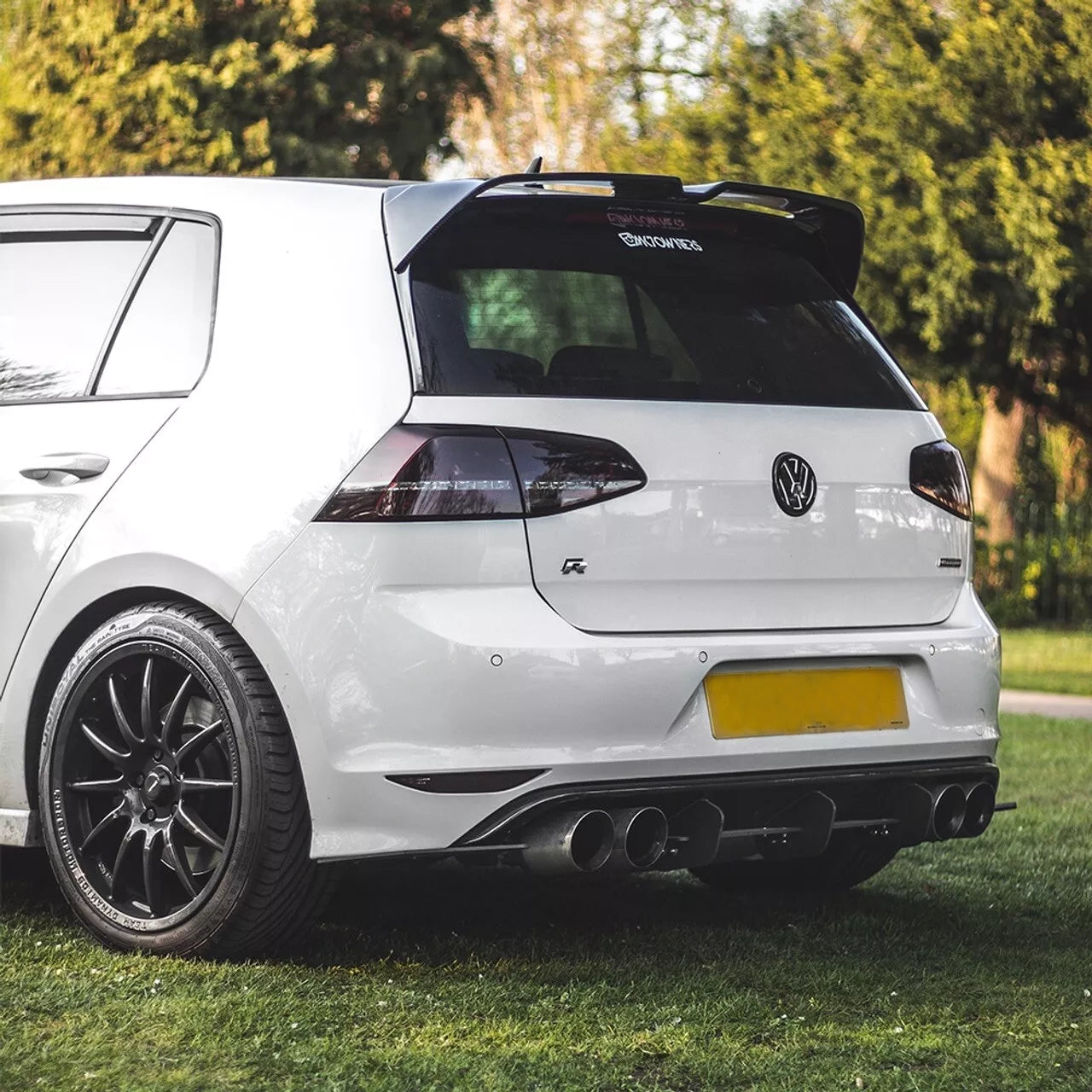 For VW Golf R MK7 Boot Spoiler Diffuser Front lip Body Kits 2013 2014 2015 2016